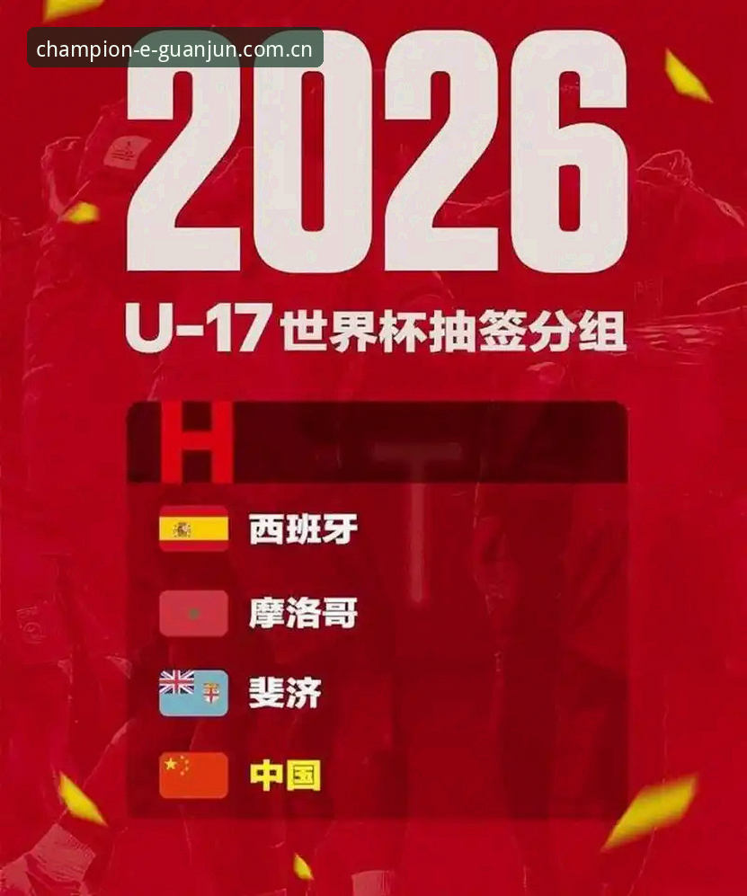 U17世界杯抽签结果：中国男足vs西班牙、摩洛哥与斐济对比分析